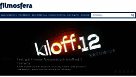 What Filmosfera.pl website looked like in 2016 (9 years ago)