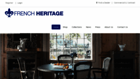 What Frenchheritage.com website looked like in 2016 (7 years ago)