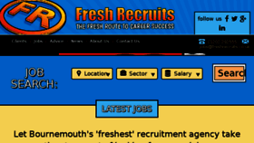 What Freshrecruits.co.uk website looked like in 2016 (7 years ago)