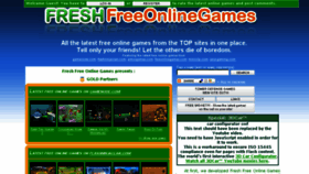 What Freshfreeonlinegames.com website looked like in 2016 (7 years ago)