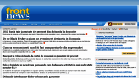 What Frontnews.ro website looked like in 2016 (7 years ago)