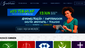 What Faculdadegamaliel.com.br website looked like in 2016 (7 years ago)