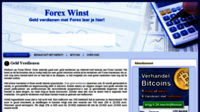 What Forexwinst.eu website looked like in 2016 (7 years ago)