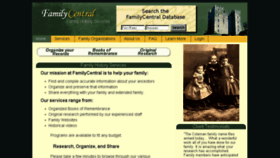 What Familycentral.net website looked like in 2016 (7 years ago)