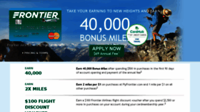 What Frontiermastercard.com website looked like in 2016 (7 years ago)