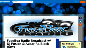 What Fuseboxradio.podomatic.com website looked like in 2016 (7 years ago)