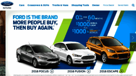 What Fordvehicles.com website looked like in 2016 (7 years ago)