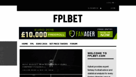 What Fplbet.com website looked like in 2016 (7 years ago)