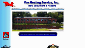 What Foxheating.com website looked like in 2016 (7 years ago)