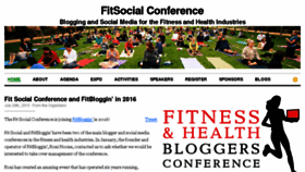 What Fitnessbloggersconference.org website looked like in 2016 (7 years ago)