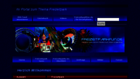 What Freizeitparkfun.de website looked like in 2016 (7 years ago)