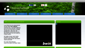 What Freelivefussball.de website looked like in 2016 (7 years ago)