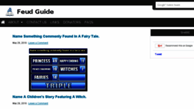What Fbfeudguide.com website looked like in 2016 (7 years ago)