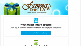 What Famousdaily.com website looked like in 2016 (8 years ago)