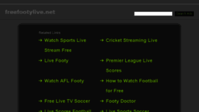 What Freefootylive.net website looked like in 2016 (7 years ago)