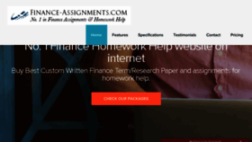 What Finance-assignments.com website looked like in 2016 (7 years ago)