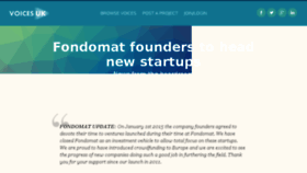 What Fondomat.com website looked like in 2016 (7 years ago)