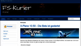 What Fs-kurier.de website looked like in 2016 (7 years ago)