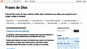 What Frasesdedios.com website looked like in 2016 (7 years ago)