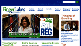 What Fingerlakes.edu website looked like in 2016 (7 years ago)
