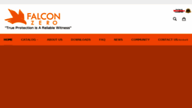 What Falconzero.com website looked like in 2016 (7 years ago)