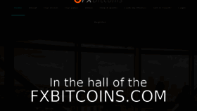 What Fxbitcoins.com website looked like in 2016 (7 years ago)