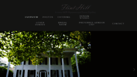 What Flinthill.com website looked like in 2016 (7 years ago)