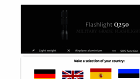 What Flashlightq250.com website looked like in 2016 (7 years ago)