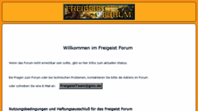What Freigeistforum.com website looked like in 2016 (7 years ago)