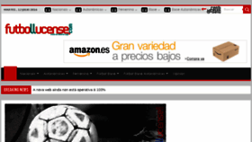 What Futbollucense.com website looked like in 2016 (7 years ago)