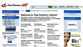 What Freedirectorysubmit.com website looked like in 2016 (7 years ago)
