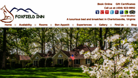 What Foxfield-inn.com website looked like in 2016 (7 years ago)