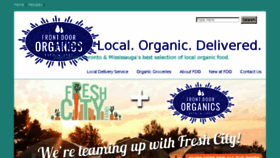What Frontdoororganics.com website looked like in 2016 (7 years ago)