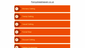 What Fancydressheaven.co.uk website looked like in 2016 (7 years ago)