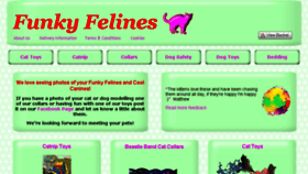 What Funky-felines.co.uk website looked like in 2016 (7 years ago)