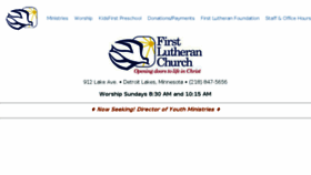 What Firstlutheranchurch.com website looked like in 2016 (7 years ago)