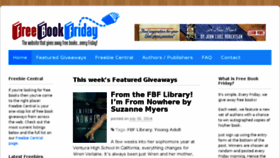 What Freebookfriday.com website looked like in 2016 (7 years ago)