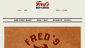 What Fredsmeatandbread.com website looked like in 2016 (7 years ago)