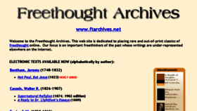 What Ftarchives.net website looked like in 2016 (8 years ago)
