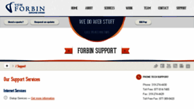 What Forbin.net website looked like in 2016 (7 years ago)