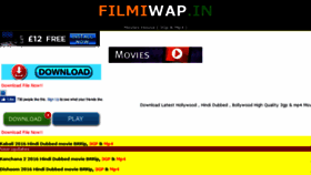 What Filmiwap.in website looked like in 2016 (7 years ago)