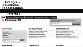 What Fansites.tv website looked like in 2016 (7 years ago)