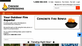What Firesidexpressions.com website looked like in 2016 (7 years ago)