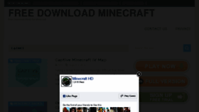 What Freedownloadminecraft.com website looked like in 2016 (7 years ago)