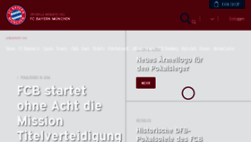 What Fcbayern.de website looked like in 2016 (7 years ago)