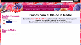 What Frasesdiadelamadre.com website looked like in 2016 (7 years ago)