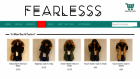 What Fearlesss.co.uk website looked like in 2016 (7 years ago)