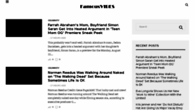 What Famousvibes.com website looked like in 2016 (7 years ago)