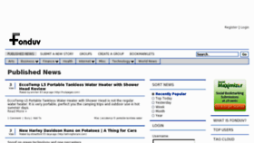 What Fonduv.com website looked like in 2011 (13 years ago)