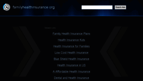 What Familyhealthinsurance.org website looked like in 2016 (7 years ago)